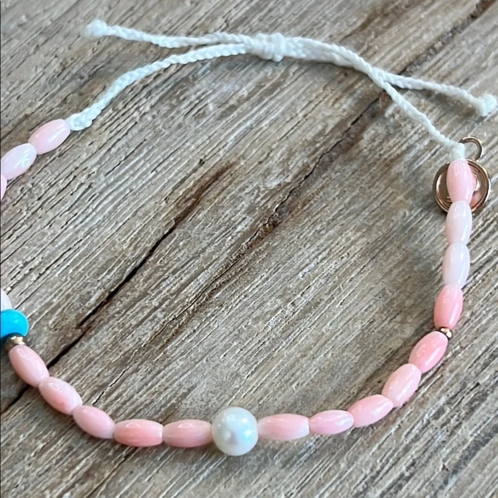 Pura Vida Bracelet Bundle Parrot Toucan Bird Shell Bead Pearl Pink Rare Gold - Picture 8 of 8